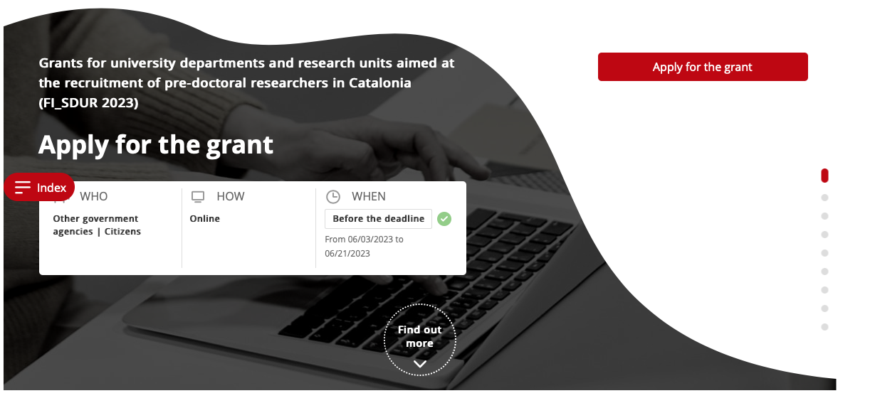 catalan government phd research grant (fi sdur 2023 (spain)